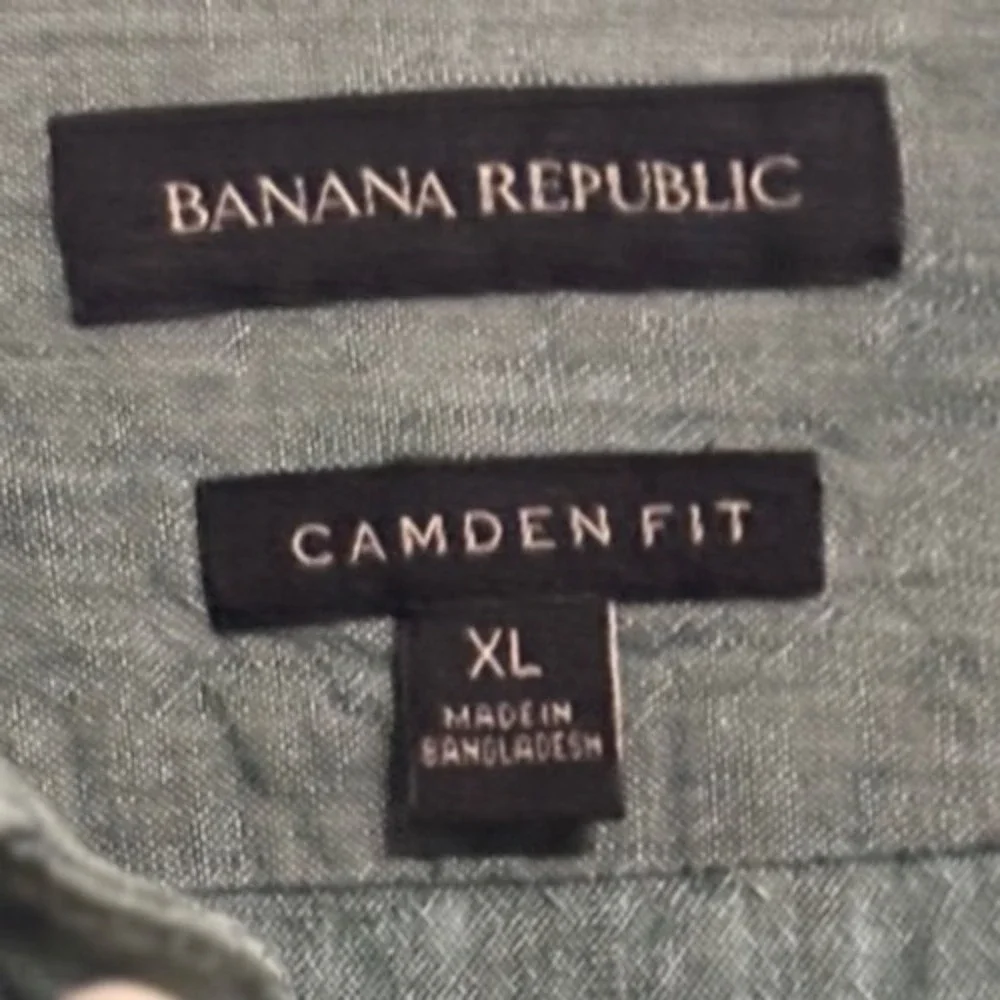 Banana Republic Camden Fit Shirt Short Sleeve Button Up XL‎ Resortwear Nice